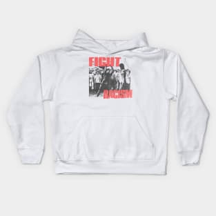 fight racism vintage 80s Kids Hoodie